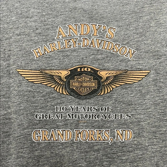 Harley-Davidson Grand Forks ND Fitted Short Sleeve Tee - Size Small - Picture 7 of 10